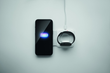 Logo trade promotional item photo of: 2 in 1 foldable charger 15W
